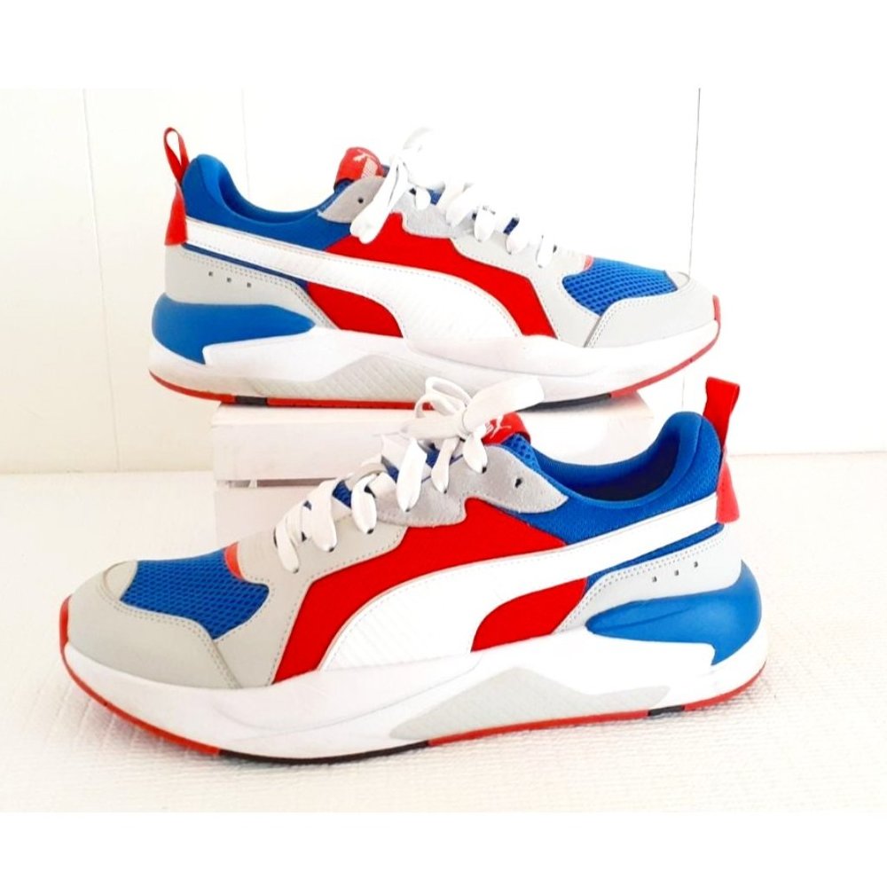 PUMA X-Ray Sofrcore Lightweight Sneakers Size 12 Red White Blue